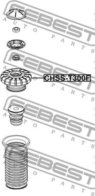 Febest CHSS-T300F - Опора стійки амортизатора, подушка autocars.com.ua