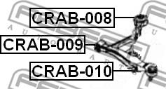 Febest CRAB-008 - Сайлентблок підвіски autocars.com.ua