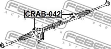 Febest CRAB-042 - Подвеска, рулевое управление avtokuzovplus.com.ua