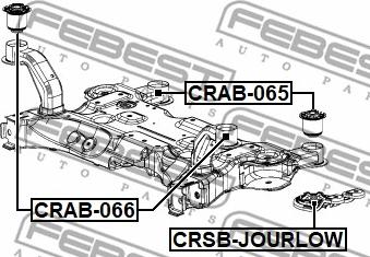 Febest CRAB-065 - Втулка, балка моста autodnr.net