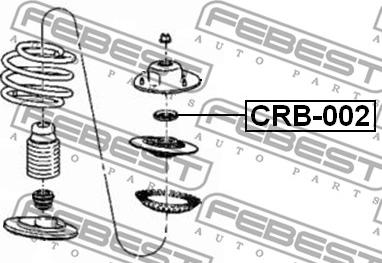 Febest CRB-002 - Подшипник качения, опора стойки амортизатора avtokuzovplus.com.ua