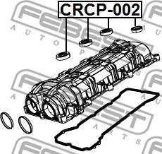 Febest CRCP-002 - Уплотнительное кольцо, шахта свечи avtokuzovplus.com.ua