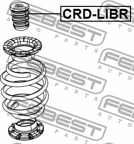 Febest CRD-LIBR - Відбійник, буфер амортизатора autocars.com.ua