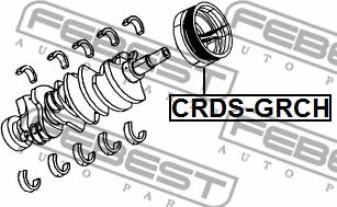 Febest CRDS-GRCH - Ремінний шків, колінчастий вал autocars.com.ua