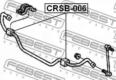 Febest CRSB-006 - Втулка, стабілізатор autocars.com.ua