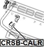 Febest CRSB-CALR - Втулка, стабілізатор autocars.com.ua