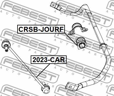 Febest CRSB-JOURF - Втулка стабілізатора autocars.com.ua