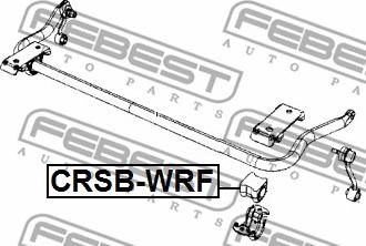Febest CRSB-WRF - втулка переднього стабілізатора d30 autocars.com.ua