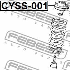 Febest CYSS-001 - Опора стойки амортизатора, подушка autodnr.net