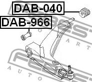 Febest DAB-040 - Сайлентблок, рычаг подвески колеса avtokuzovplus.com.ua