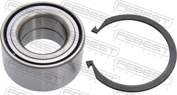 Febest DAC38700037 - Підшипник ступиці колеса autocars.com.ua