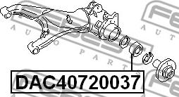 Febest DAC40720037 - Подшипник ступицы колеса avtokuzovplus.com.ua