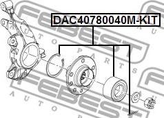 Febest DAC40780040M-KIT - Комплект подшипника ступицы колеса avtokuzovplus.com.ua