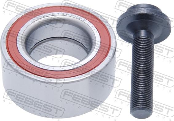 Febest DAC43820037-KIT - Комплект підшипника маточини колеса autocars.com.ua