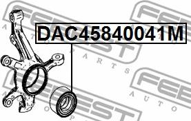 Febest DAC45840041M - Подшипник ступицы колеса avtokuzovplus.com.ua