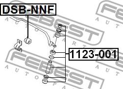 Febest DSB-NNF - Втулка стабілізатора autocars.com.ua