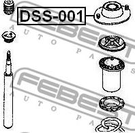 Febest DSS-001 - Опора стойки амортизатора, подушка autodnr.net