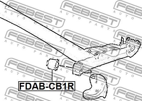 Febest FDAB-CB1R - Сайлентблок підвіски autocars.com.ua