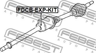 Febest FDCB-EXP-KIT - Подшипник, приводной вал avtokuzovplus.com.ua