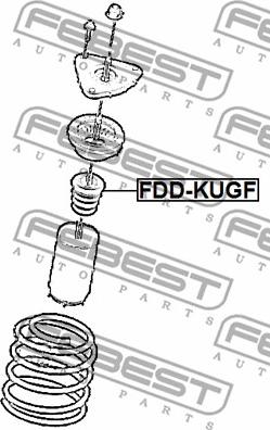 Febest FDD-KUGF - Отбойник, демпфер амортизатора avtokuzovplus.com.ua