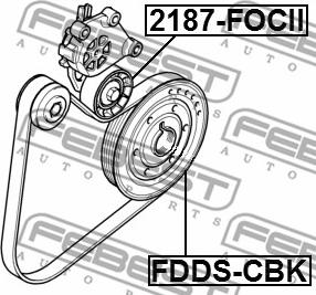 Febest FDDS-CBK - Шкив коленчатого вала autodnr.net