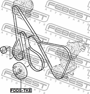 Febest FDDS-TKE - Шкив коленчатого вала avtokuzovplus.com.ua