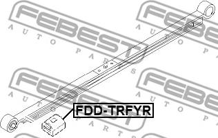 Febest FDD-TRFYR - Листовая рессора, дополнительная рессора avtokuzovplus.com.ua