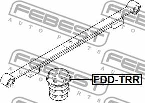 Febest FDD-TRR - Відбійник, буфер амортизатора autocars.com.ua