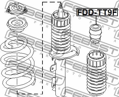 Febest FDD-TT9F - Отбойник, демпфер амортизатора avtokuzovplus.com.ua