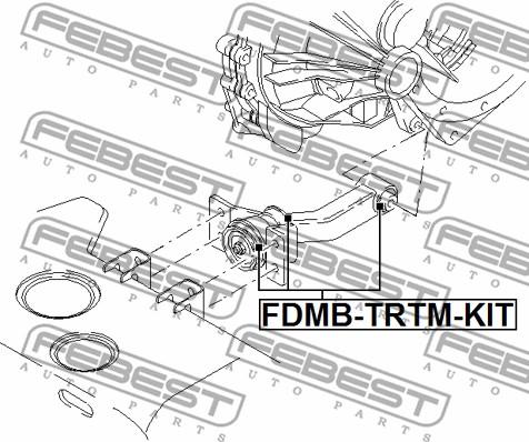 Febest FDMB-TRTM-KIT - Сайлентблок підвіски autocars.com.ua