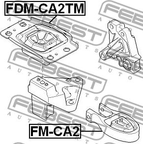 Febest FDM-CA2TM - Подушка, опора, подвеска двигателя avtokuzovplus.com.ua