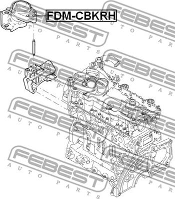 Febest FDM-CBKRH - Опора двигуна - КПП autocars.com.ua
