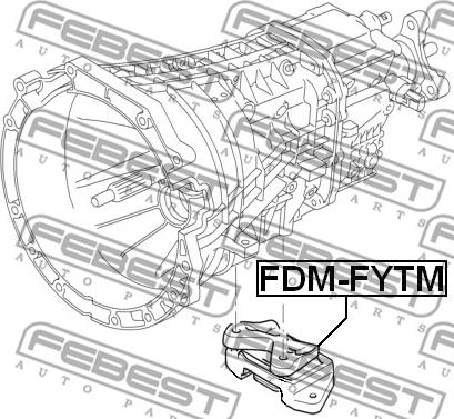 Febest FDM-FYTM - Підвіска, ступінчаста коробка передач autocars.com.ua