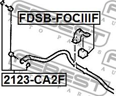 Febest FDSB-FOCIIIF - Втулка, стабилизатор avtokuzovplus.com.ua