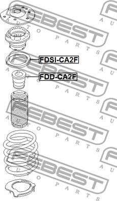 Febest FDSI-CA2F - Тарілка пружини autocars.com.ua