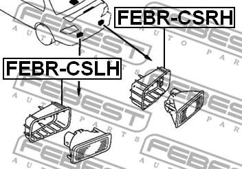 Febest FEBR-CSRH - Рама, протитуманні фари autocars.com.ua