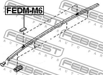 Febest FEDM-M6 - Облицювання / захисна накладка, боковина autocars.com.ua