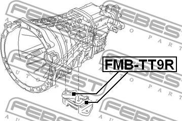 Febest FMB-TT9R - Подушка, опора, подвеска двигателя avtokuzovplus.com.ua