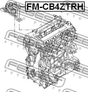 Febest FM-CB4ZTRH - Опора двигуна - КПП autocars.com.ua