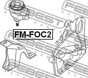 Febest FM-FOC2 - Подушка, підвіска двигуна autocars.com.ua