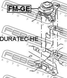 Febest FM-GE - Подушка, опора, подвеска двигателя avtokuzovplus.com.ua