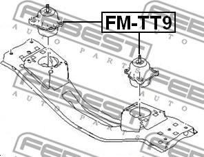 Febest FM-TT9 - Подушка, опора, подвеска двигателя avtokuzovplus.com.ua