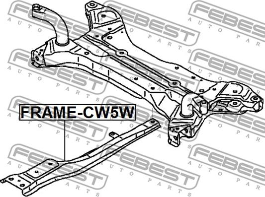 Febest FRAME-CW5W - Балка моста autocars.com.ua