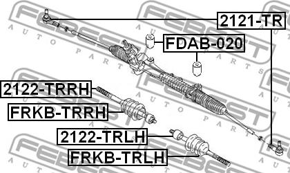 Febest FRKB-TRLH - Пыльник, рулевое управление avtokuzovplus.com.ua