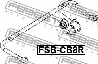 Febest FSB-CB8R - Втулка, стабилизатор avtokuzovplus.com.ua