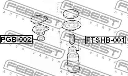 Febest FTSHB-001 - Пылезащитный комплект, амортизатор avtokuzovplus.com.ua