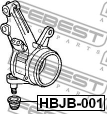 Febest HBJB-001 - Ремонтный комплект, несущие / направляющие шарниры avtokuzovplus.com.ua