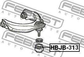 Febest HBJB-313 - Ремонтний комплект, що несуть / напрямні шарніри autocars.com.ua