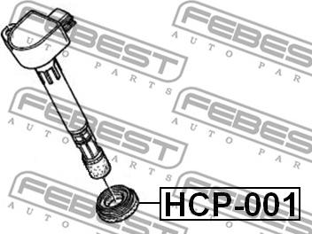 Febest HCP-001 - Кільце ущільнювача, шахта свічки autocars.com.ua