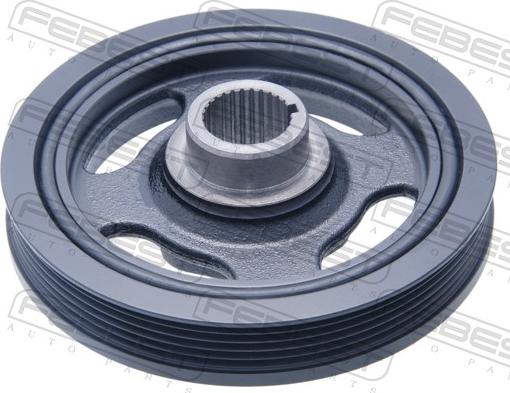 Febest HDS-GE - Ремінний шків, колінчастий вал autocars.com.ua